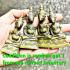 VINTAGE HALFMAN BIRD GARUDA BRONZE STATUE THAI AMULET DEITY HERMIT FORTUNE