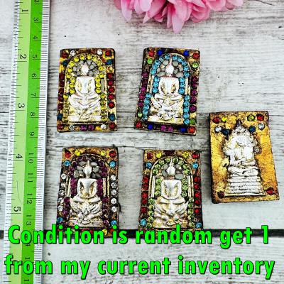 Old Somdej Toh Watphrakaew Pray Naga Protection Garuda Magic Thai Amulet #16793