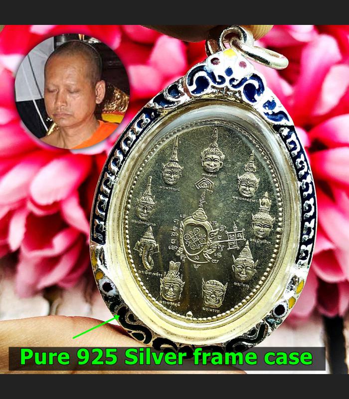 Lersri Magic God Tewabodi 9 Deity Mask Itt Watjulamani Be2542thai Amulet #16799