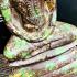 Meditating Bronze Statue Antique Ayutthaya Crown Buddha Armor Thai Amulet 16807