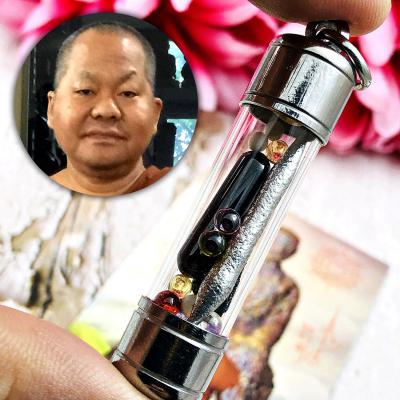 Leklai 5in1 Takrut Naga Eye Protect Immortal Capsule Somporn Thai Amulet 16851