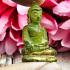 Leklai Naga Eye Cave Healing Stone Ancient Buddha Magic Green Thai Amulet #16854