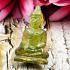 Leklai Naga Eye Cave Healing Stone Ancient Buddha Magic Green Thai Amulet #16854