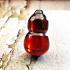 Crystal Healing Cave Stone Naga Eye Leklai Calabash Bottle Red Thai Amulet 16862