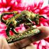 THAI AMULET POWERFUL BUFFALO AGAINST EVIL GHOST WOUETANU MINIATURE LP KALONG BE2551 +CERTIFICATE OF AUTHENTIC CARD DDPRA