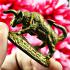 THAI AMULET POWERFUL BUFFALO AGAINST EVIL GHOST WOUETANU MINIATURE LP KALONG BE2551 +CERTIFICATE OF AUTHENTIC CARD DDPRA