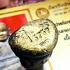 MINIATURE LP NGERN WAT BANGKLAN THAI AMULET SMILE FACE BOWL SEAT KONGTOON BE2553 NAWA YELLOW BRONZE +CERTIFICATE OF AUTHENTIC CARD DDPRA