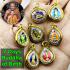 FORTUNE SET 7DAY BIRTH BUDDHA 10K PENDANT THAI AMULET LP PERN WATBANGPHA