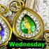 FORTUNE SET 7DAY BIRTH BUDDHA 10K PENDANT THAI AMULET LP PERN WATBANGPHA