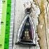 Leklai Meditation Buddha Life Prevent Talisman Be2555 Lp Huan Thai Amulet #16929