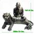 Large Bronze Statue Lp Pern Watbangpha Be2555 Ride Tiger Lucky Thai Amulet 16932