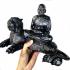 Large Bronze Statue Lp Pern Watbangpha Be2555 Ride Tiger Lucky Thai Amulet 16932