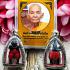 Bronze Hunpayon Safety Guardian Spirit Money Rich Lp Kloy Red Thai Amulet #16937