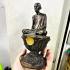 LARGE MEDITIATION BUCHA RICHLY STATUE THAI AMULET LP RUAY WATTAKGO BE2563