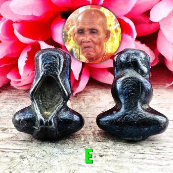 Leklai Kotipe Black Shine Mekaphat Pidta Closed Eye Protection Thai Amulet 16944