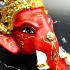 Success Khon Mask Elephan Pikanet Ganesha Thai Amulet Red Pern Watbangpha #16948