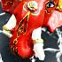Success Khon Mask Elephan Pikanet Ganesha Thai Amulet Red Pern Watbangpha #16948