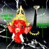 Success Khon Mask Elephan Pikanet Ganesha Thai Amulet Red Pern Watbangpha #16948