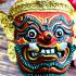 Khon Mask Wessuwan Ghost Killer Fortune Mass Chant WatBangPha Thai Amulet 16949