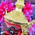 Khon Mask Wessuwan Ghost Killer Fortune Mass Chant WatBangPha Thai Amulet 16949
