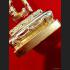 Wessuwan Large Golden Statue Ghost Protection Magic Key 25cm Thai Amulet #16959