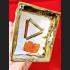 Wessuwan Large Golden Statue Ghost Protection Magic Key 25cm Thai Amulet #16959