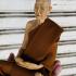Lifelike Fine Art Monk Statue Lp Man Purihato Meditation 15Cm Thai Amulet #16965