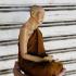 Lifelike Fine Art Monk Statue Lp Man Purihato Meditation 15Cm Thai Amulet #16965