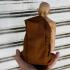 Lifelike Fine Art Monk Statue Lp Man Purihato Meditation 15Cm Thai Amulet #16965