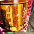 JUMBO 9INCH WOODEN BOX THAI AMULET BE2558 CATCH MONEY POT MASS CHANT SOTON