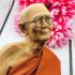 LARGE LIFELIKE WAX FINE ART THAI MONK STATUE AMULET MEDITATION LP WEAN SUJINNO WAT DOIMAEPANG SQUAT 9INCH