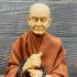 Lifelike Wax Art Monk Statue Meditation Somdej Toh WatRaKang Thai Amulet #16979 FINE BUDHAJARN TOH PHOM-MA-RANG-SI PRAYING CHANT 5 INCH