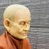 Lifelike Wax Art Monk Statue Meditation Somdej Toh WatRaKang Thai Amulet #16979 FINE BUDHAJARN TOH PHOM-MA-RANG-SI PRAYING CHANT 5 INCH