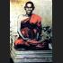 Lifelike Wax Art Monk Statue Meditation Somdej Toh WatRaKang Thai Amulet #16979 FINE BUDHAJARN TOH PHOM-MA-RANG-SI PRAYING CHANT 5 INCH