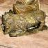 Large Bronze Statue Kalong Yant Wealth Lucky 2pig Boar Be2552 Thai Amulet #16980