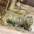 Large Bronze Statue Kalong Yant Wealth Lucky 2pig Boar Be2552 Thai Amulet #16980