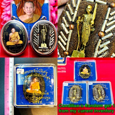 Jumbo Oval Sivali Rich Luck Jeed 56takrut Master Wealth Be2555 Thai Amulet 16987