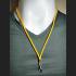 Lotx100 Necklace Nylon Chain 30cm Adjustable 1hook Wear Yellow Thai Amulet 16991