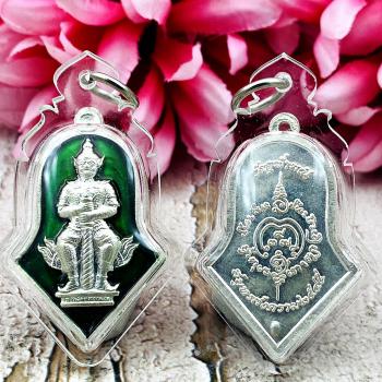 WesSuWan Protect Fortune Life Deity Lp Itt Watjulamani Be2545 Thai Amulet #17003