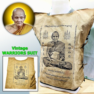 Protection Warrior Suit Shirt Fabric Flag Cloth Doo Watsakae Thai Amulet #17012