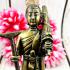 Bronze Statue Sivali Walking Rich Success Saint God WatBangPha Thai Amulet 17016
