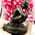 Bronze Statue Luck Rich RubSadej Squat Smoking Be2536 Thai Amulet Lp Koon #17017 Tall 10CM