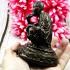 Bronze Statue Luck Rich RubSadej Squat Smoking Be2536 Thai Amulet Lp Koon #17017 Tall 10CM