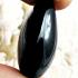 Leklai Naga Eye Tear Stone Magic Lucky Wealth Protection Black Thai Amulet 17032