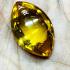 Leklai Nakee Naga Eye Healing Stone Crtstal Gambling Yellow Thai Amulet #17038