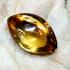 Leklai Nakee Naga Eye Healing Stone Crtstal Fortune Orange Thai Amulet #17040