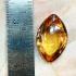 Leklai Nakee Naga Eye Healing Stone Crtstal Fortune Orange Thai Amulet #17040