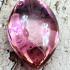 Leklai Nakee Buddha Naga Eye Healing Stone Crtstal Love Pink Thai Amulet #17041
