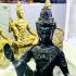 Large Jatukam Deity Bronze Statue Rahu King Of Treasure Be2550 Thai Amulet 17044