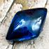 Leklai Nakee Buddha Naga Eye Healing Stone Crystal Blue Lucky Thai Amulet #17050